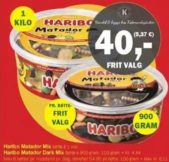 Købmandsgården Haribo Matador Mix tilbud