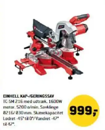XL-BYG EINHELL KAP-/GERINGSSAV tilbud