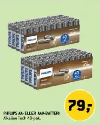 XL-BYG PHILIPS AA-ELLER AAA-BATTERI tilbud