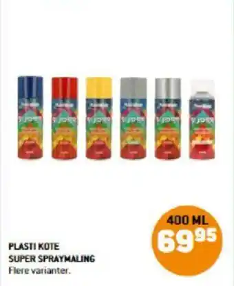 XL-BYG PLASTI KOTE SUPER SPRAYMALING tilbud