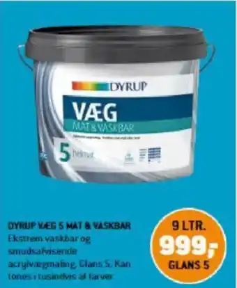 XL-BYG DYRUP VÆG 5 MAT & VASKBAR tilbud