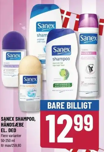 Løvbjerg Sanex Shampoo, Håndsæbe El. Deo 50-250ml tilbud