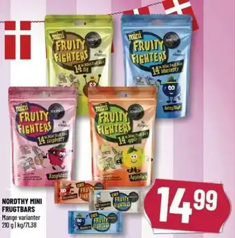 Løvbjerg Northy Mini Frugtbars 210g tilbud