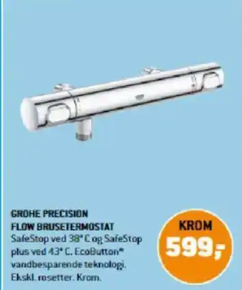 XL-BYG GROHE PRECISION FLOW BRUSETERMOSTAT tilbud