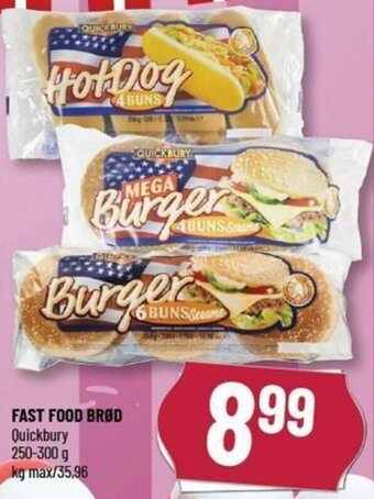 Løvbjerg Fast Food Brød 250-300g tilbud