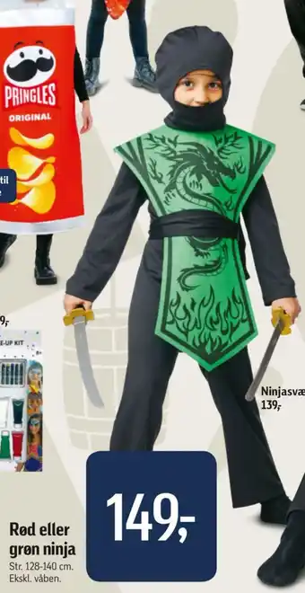 Føtex Rød eller grøn ninja tilbud