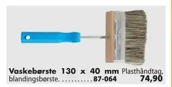 Biltema Vaskebørste 130 x 40 mm tilbud