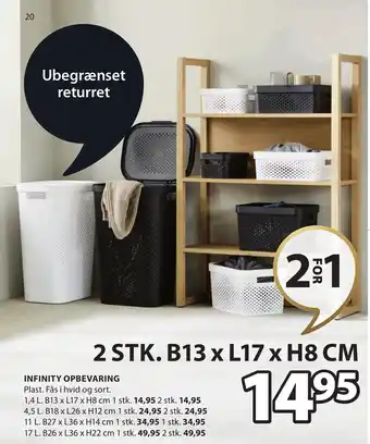 JYSK INFINITY OPBEVARING tilbud