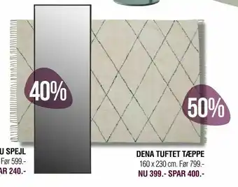 Ilva Dena tuftet tæppe tilbud
