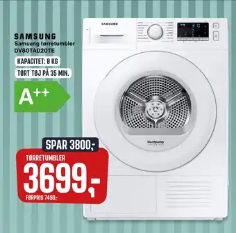 Skousen Samsung tørretumbler DV80TA020TE tilbud