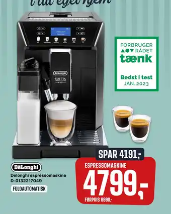 Skousen Delonghi espressomaskine D-0132217049 tilbud