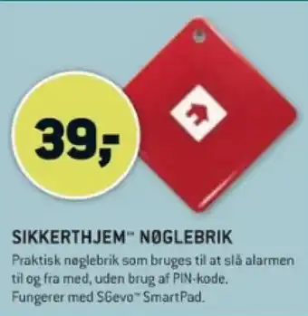 XL-BYG SIKKERTHJEM NØGLEBRIK tilbud