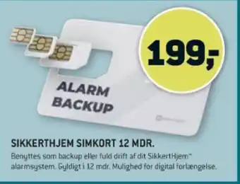 XL-BYG SIKKERTHJEM SIMKORT 12 MDR. tilbud