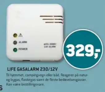 XL-BYG LIFE GASALARM 230/12V tilbud