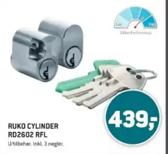 XL-BYG RUKO CYLINDER RD2602 RFL tilbud