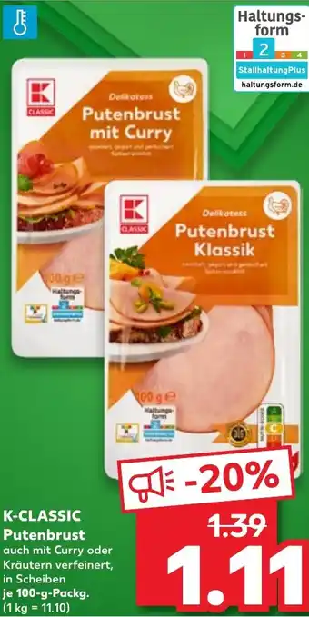 Kaufland K-CLASSIC Putenbrust tilbud