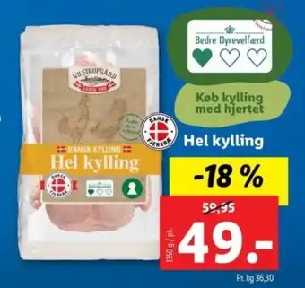 Lidl Hel kylling tilbud