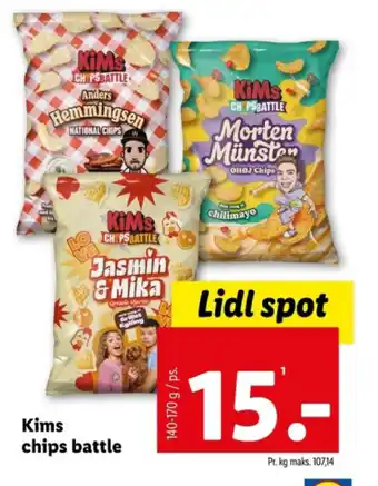 Lidl Kims chips battle tilbud