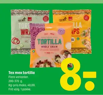 Coop 365 Tex mex tortilla tilbud
