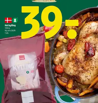 Coop 365 Hel kylling tilbud