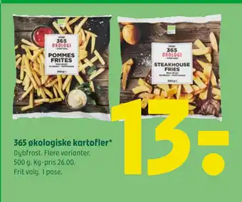 Coop 365 365 økologiske kartofler tilbud
