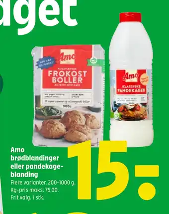 Coop 365 Amo brødblandinger eller pandekageblanding tilbud