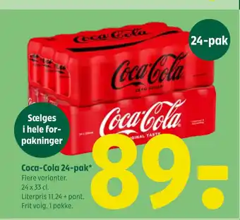 Coop 365 Coca-Cola 24-pak tilbud