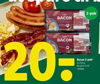 Coop 365 Bacon 2-pak tilbud