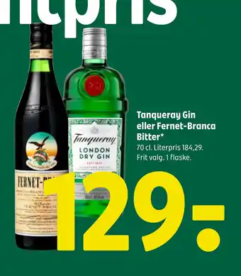 Coop 365 Tanqueray Gin eller Fernet-Branca Bitter tilbud