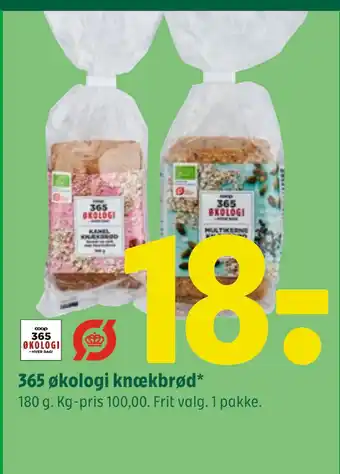 Coop 365 365 økologi knækbrød tilbud