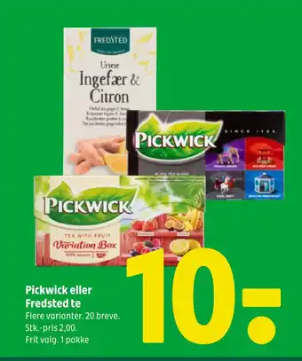 Coop 365 Pickwick eller Fredsted te tilbud