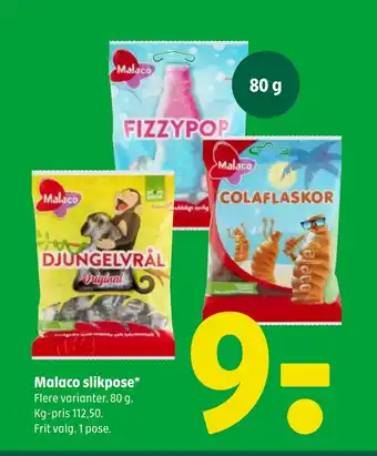 Coop 365 Malaco slikpose tilbud