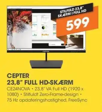 Expert CEPTER 23,8" FULL HD-SKÆRM tilbud