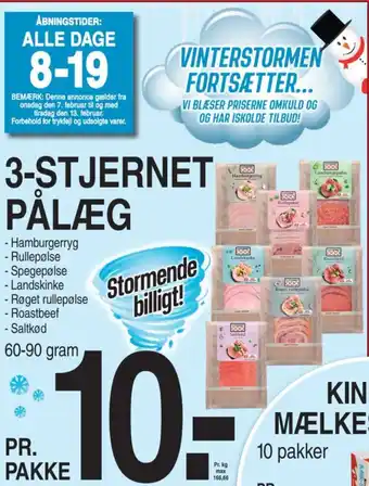 ABC Lavpris 3-STJERNET PÅLÆG tilbud
