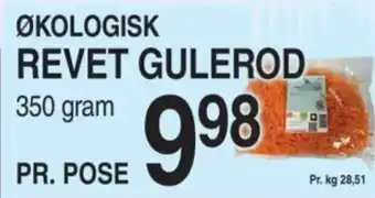 ABC Lavpris ØKOLOGISK REVET GULEROD tilbud