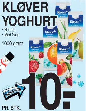 ABC Lavpris KLØVER YOGHURT tilbud