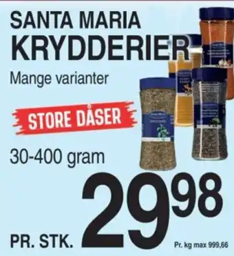 ABC Lavpris SANTA MARIA KRYDDERIER tilbud
