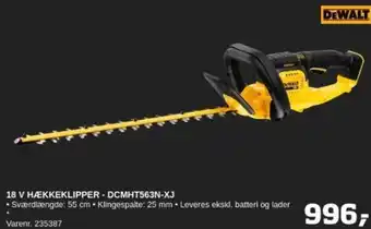 Bygma 18 V HÆKKEKLIPPER - DCMHT563N-XJ tilbud