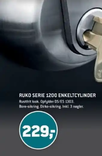 XL-BYG RUKO SERIE 1200 ENKELTCYLINDER tilbud