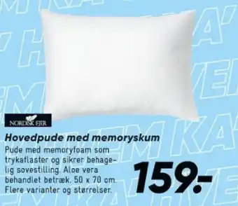 Bilka Hovedpude med memoryskum tilbud
