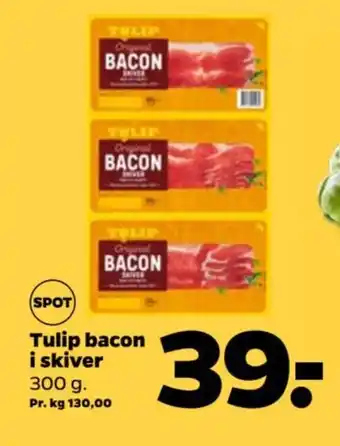 Netto Tulip bacon i skiver tilbud