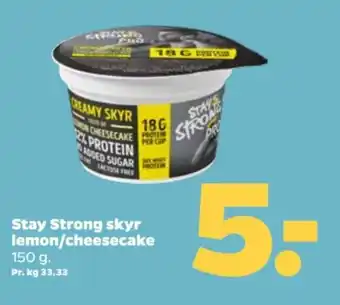 Stay Strong skyr lemon/cheesecake