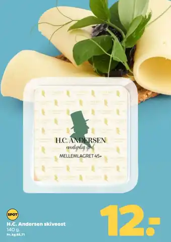 Netto H.C. Andersen skiveost tilbud