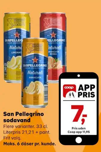 Kvickly San Pellegrino sodavand tilbud