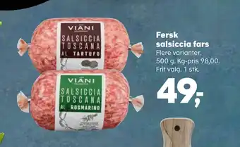 Fersk salsiccia fars