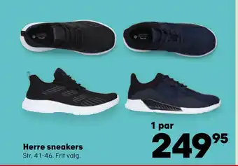 Kvickly Herre sneakers tilbud