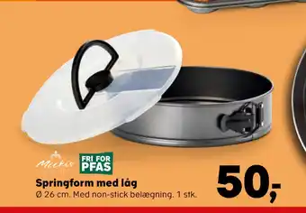 Springform med låg