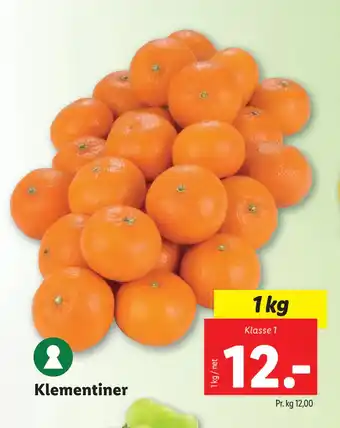 Lidl Klementiner tilbud