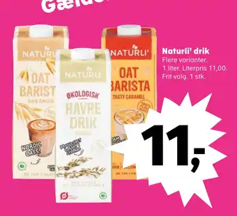 SuperBrugsen Naturli' drik tilbud