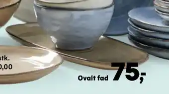 Ovalt fad
